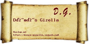 Dömös Gizella névjegykártya