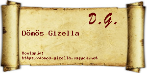 Dömös Gizella névjegykártya